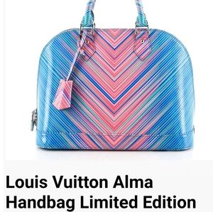 ISO! Alma PM Tropical Blue Rose Louis Vuitton